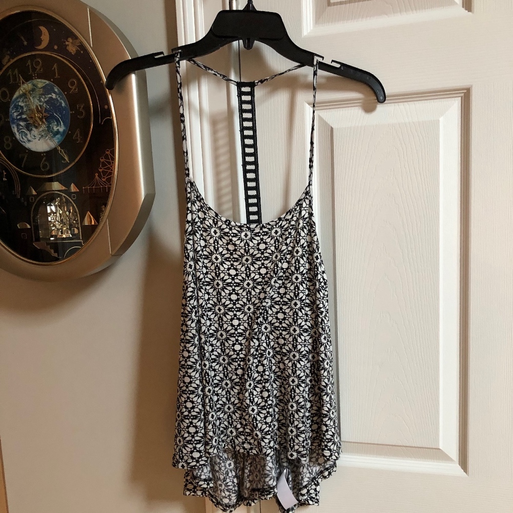 Open back tank top